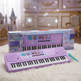 Kriiddaank Frozen Keyboard Piano for Kids - 61 Scale Organ Keys Purple