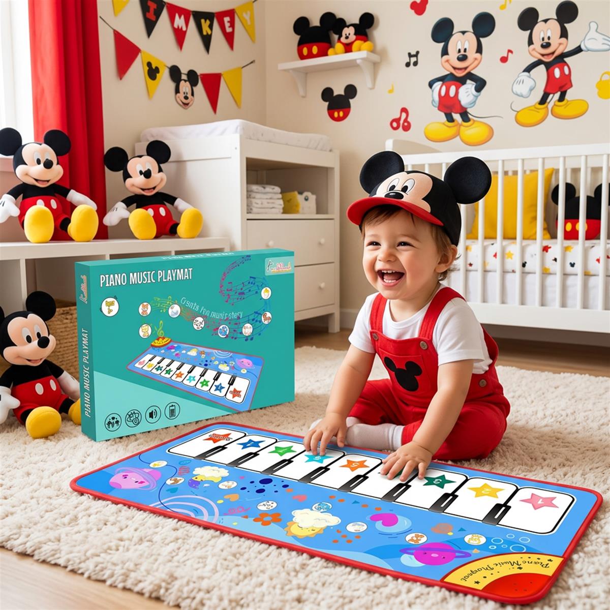 Kriiddaank Piano Music Play Mat for Kids - Interactive Musical Learning
