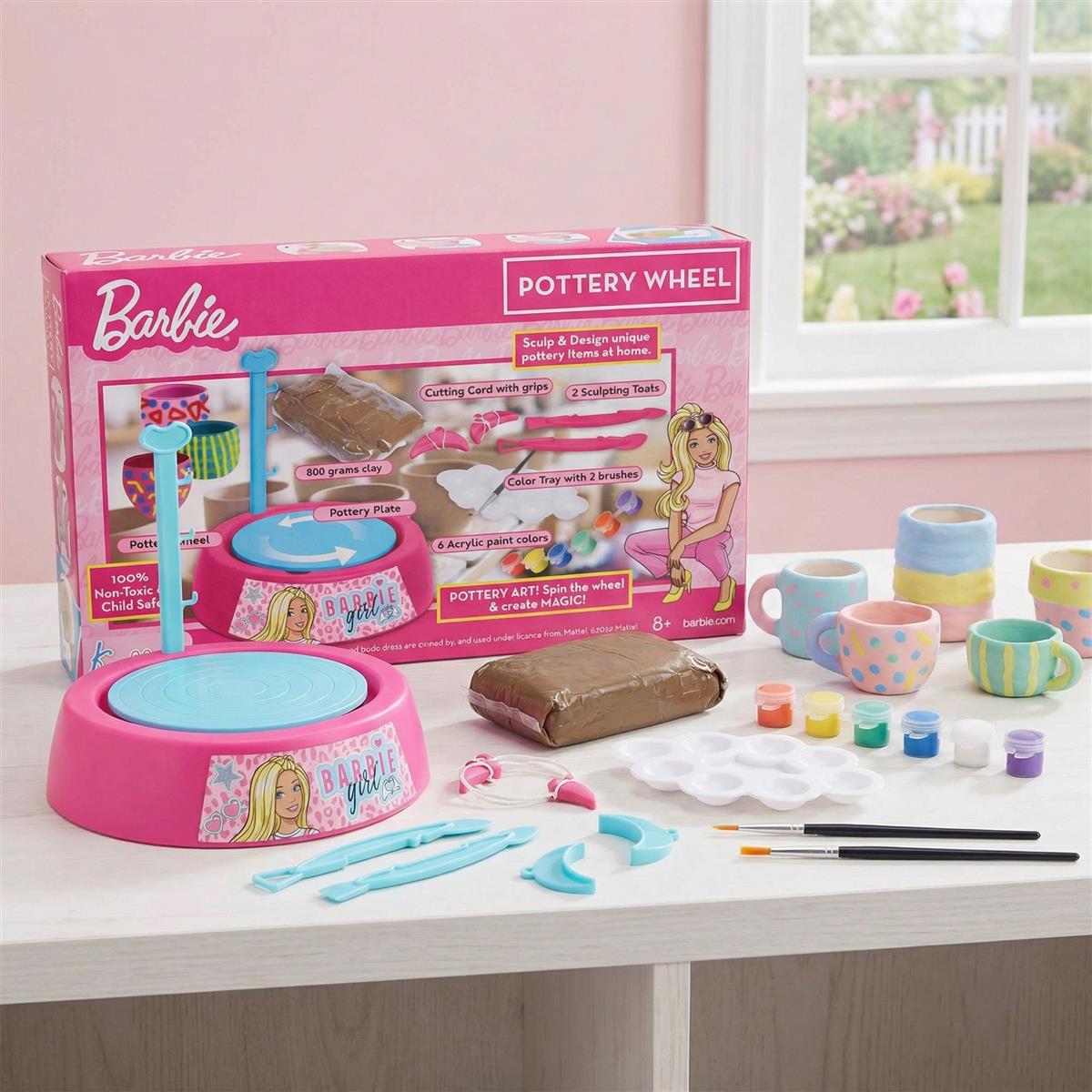 Kriiddaank Mattel Barbie Theme Pottery Wheel