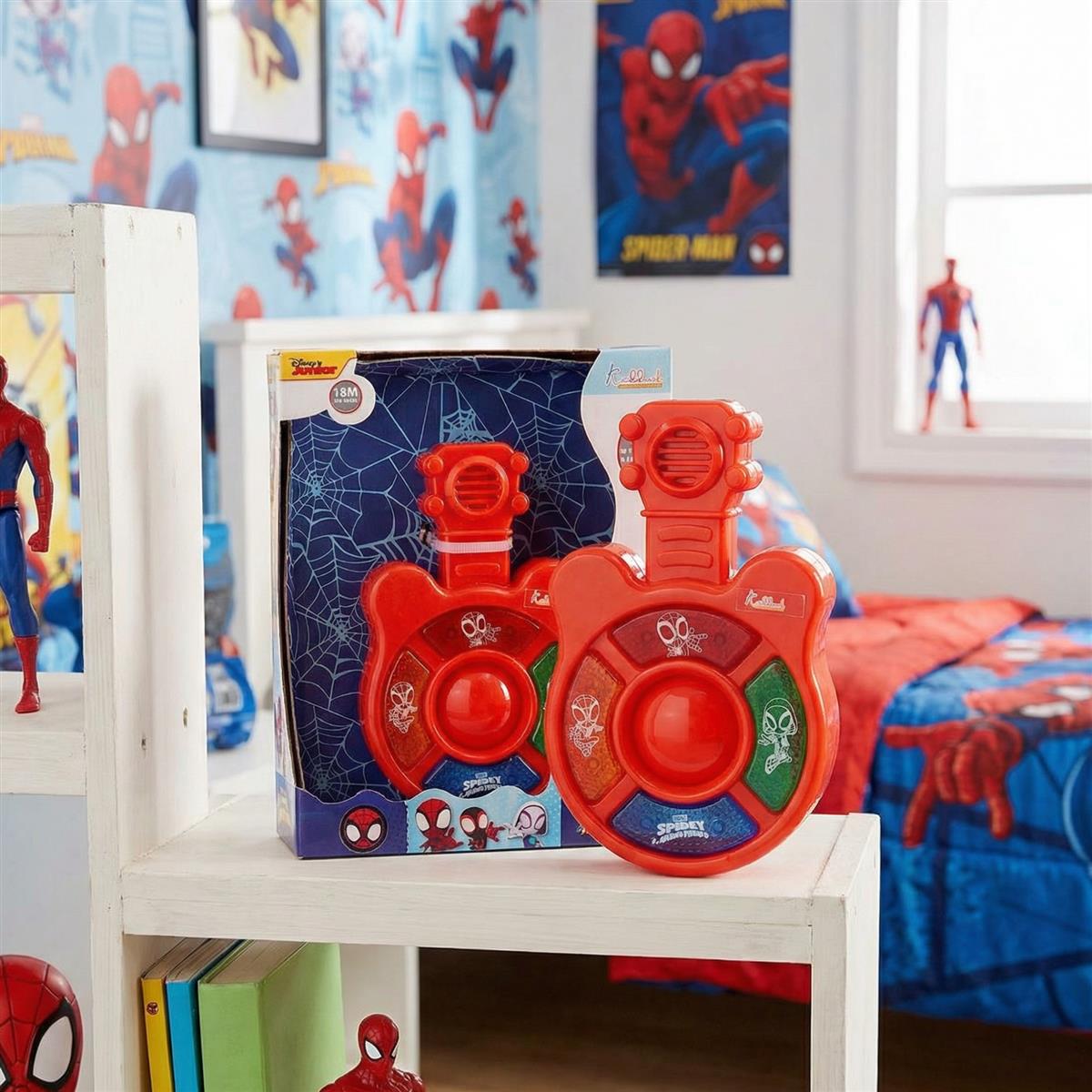Kriiddaank Spiderman Theme Mini Guitar Music Set for Kids Red
