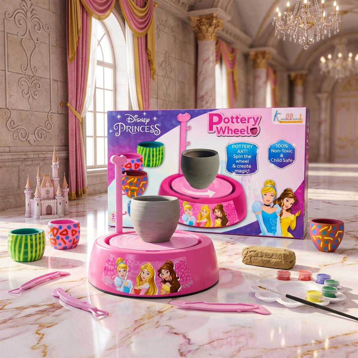 Kriiddaank Disney Princess Theme Pottery Wheel Kit