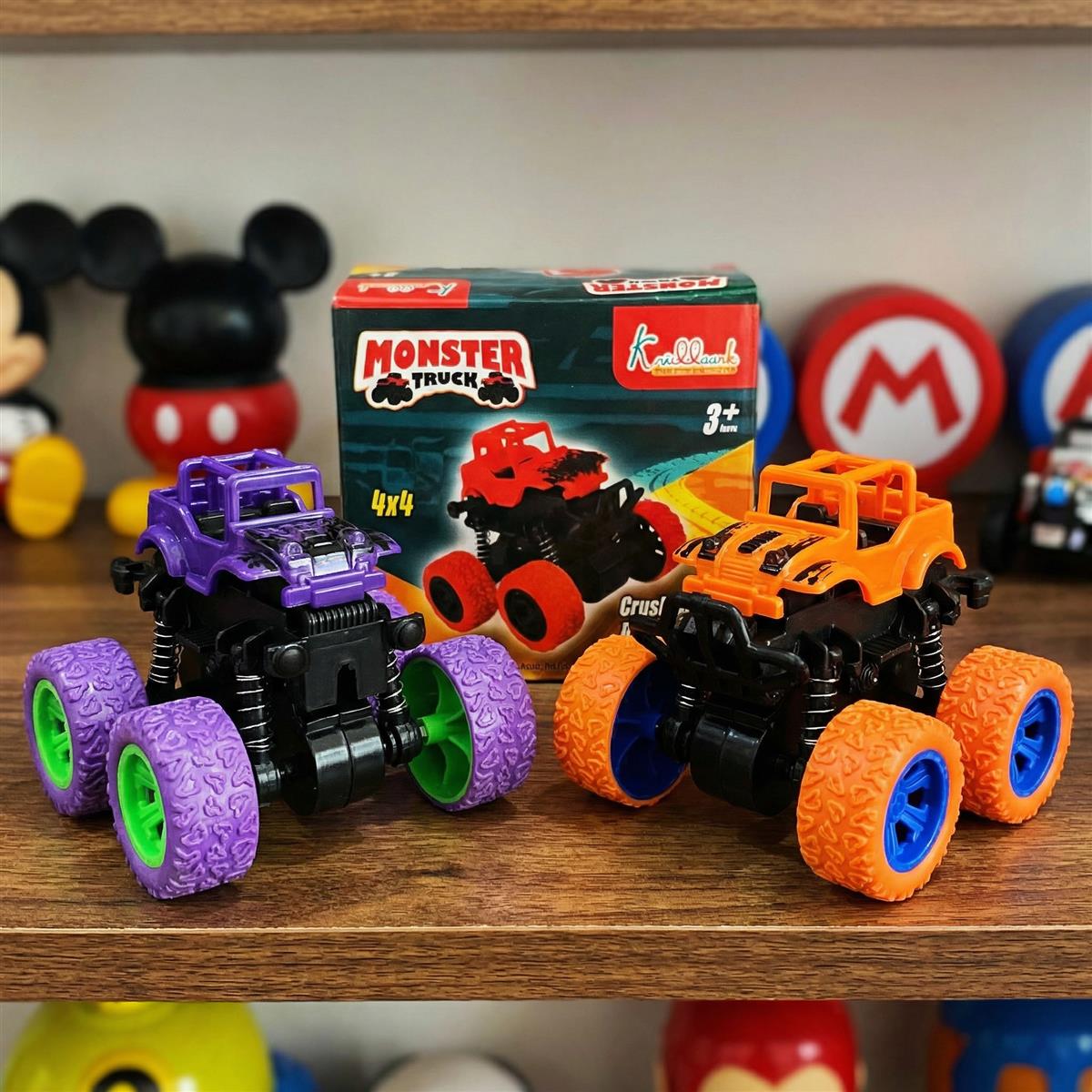 Kriddaank Pack of 2 4x4 Monster Truck for Kids