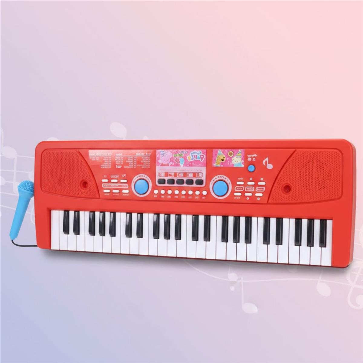 Kriiddaank Hasbro Peppa Pig 61-Key Digital Keyboard Piano for Kids