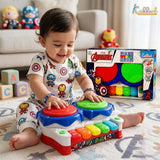 Kriiddaank Marvel Avengers 2-in-1 Piano Drum Musical Toy for Kids