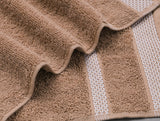 Spaces Chocolate - Dark Brown 2 Piece 100% Cotton Hand Towel - Hygro