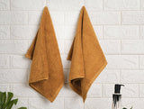 Spaces Maple Sugar - Light Brown 2 Piece 100% Cotton Hand Towel - Hygro