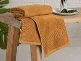 Spaces Maple Sugar - Light Brown 2 Piece 100% Cotton Hand Towel - Hygro