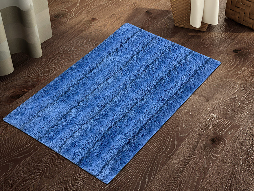 Spaces Fade Resistant Blue Summer Drylon Small Bath Mat - Swift Dry