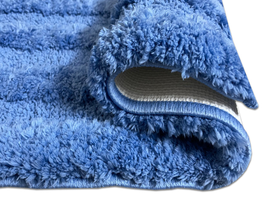 Spaces Fade Resistant Blue Summer Drylon Small Bath Mat - Swift Dry