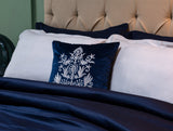 Spaces Solid Midnight Blue - 100% Cotton Bed In A Bag - Toujours  Dark Blue