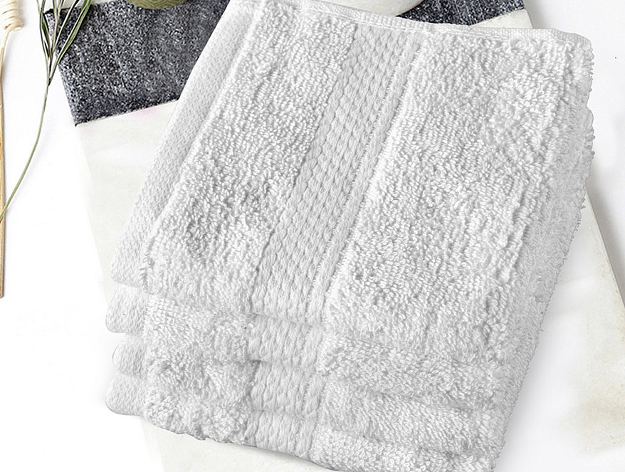 Spaces Colorfas Cotton Rich Shell Easy Care Face Towel Set (4 Pcs)