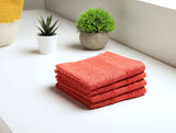 Spaces Colorfas Cotton Rich Shell Easy Care Face Towel Set (4 Pcs)