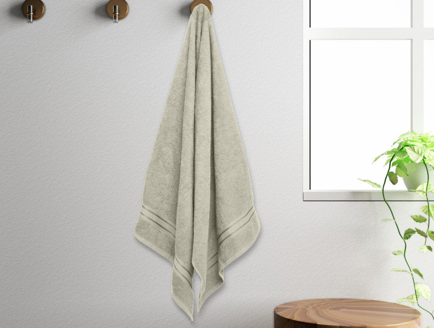 Spaces Brich-Beige 100% Cotton Bath Towel - Day2Day