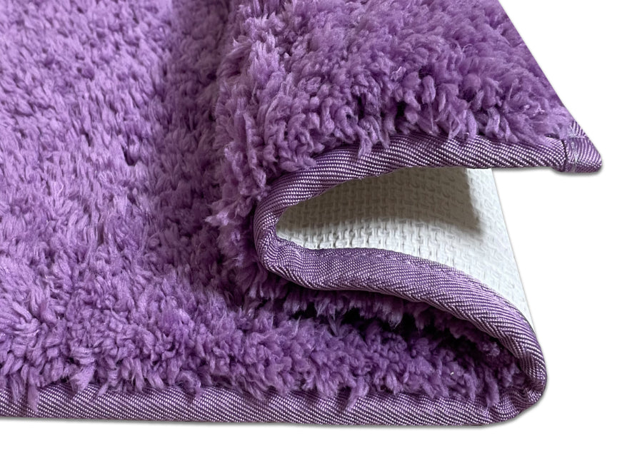 Spaces Anti Skid Claret-Dark Red Drylon Small Bath Mat - Day To Day Plus