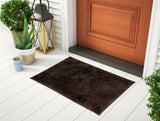 Spaces Luxury Cushlon Drylon Foot Mats Small - Dark Brown