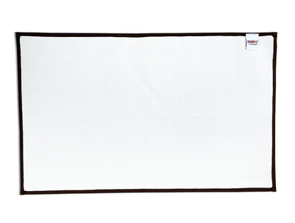 Spaces Plush Feel Chocolat Drylon e Large Foot Mat - Luxury Cushlon