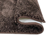 Spaces Plush Feel Chocolat Drylon e Large Foot Mat - Luxury Cushlon