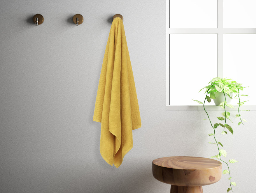 Spaces Sunflower - Dark Yellow 100% Cotton Bath Towel - Swift Dry