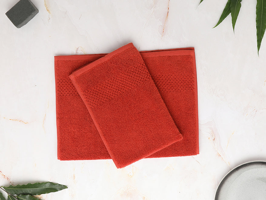 Spaces Swift Dry 100% Cotton Hand Towel Red