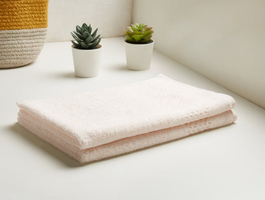 Spaces Pearl - Beige 2 Piece 100% Cotton Hand Towel Set - Swift Dry