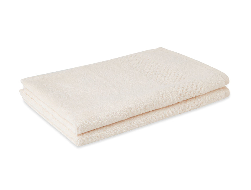 Spaces Pearl - Beige 2 Piece 100% Cotton Hand Towel Set - Swift Dry