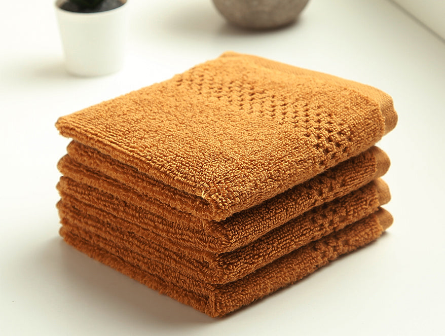 Spaces 4 Piece 100% Cotton Face Towel Set - Swift Dry
