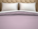 Spaces Solid Lilac - Light Violet Hygro Cotton Double Duvet Cover - Hygro
