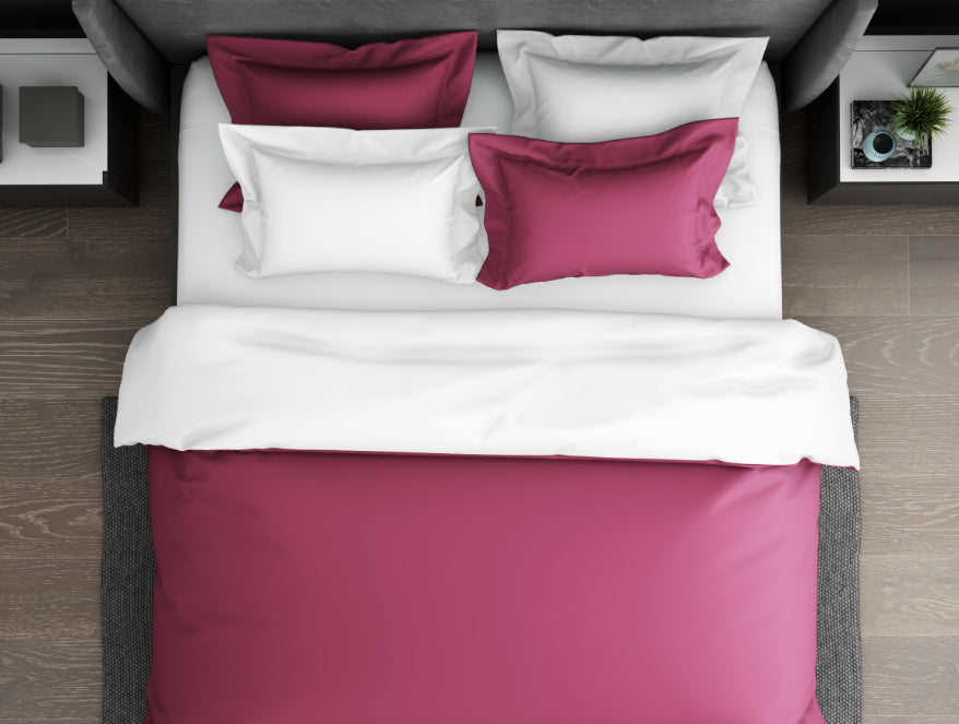 Spaces Solid Sangaria - Dark Violet Hygro Cotton Double Duvet Cover