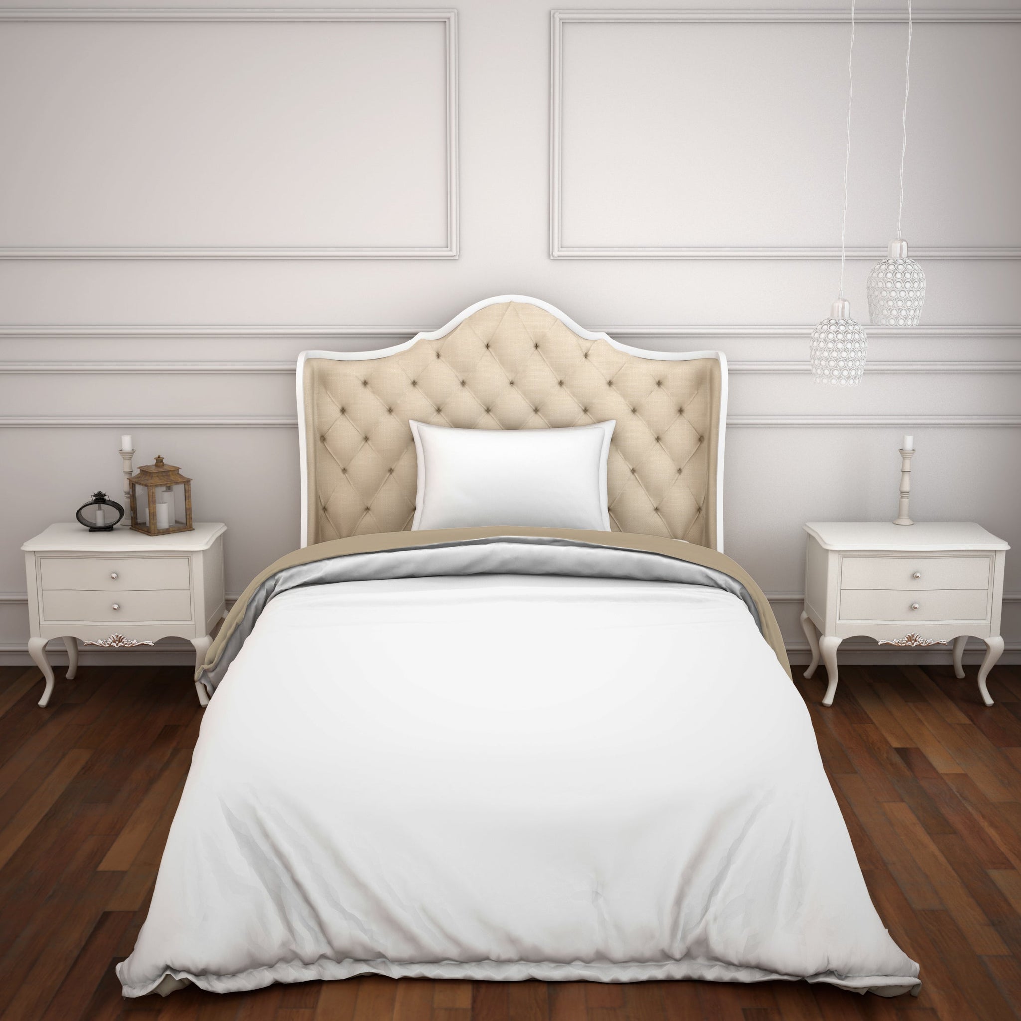 Spaces Solid White Hygro Cotton Duvet Single Cover - Hygro