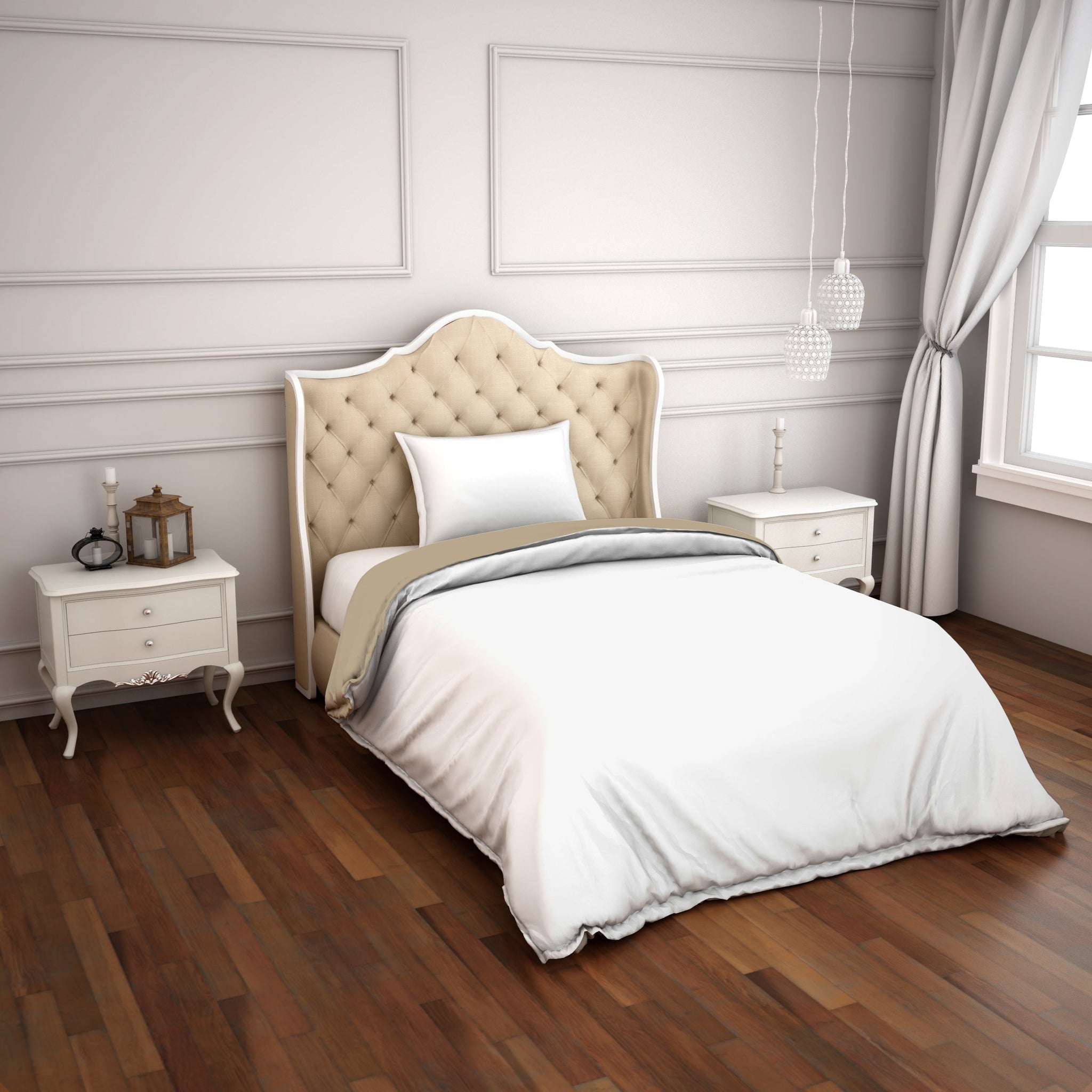 Spaces Solid White Hygro Cotton Duvet Single Cover - Hygro