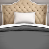 Spaces Hygro Solid Grey Hygro Cotton Single Duvet Cover