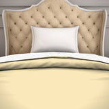 Spaces Solid Cream - Light Yellow Hygro Cotton Single Duvet Cover - Hygro