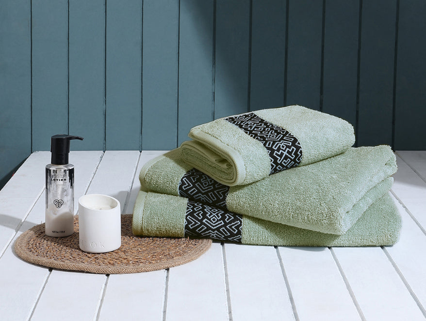 Spaces Aurum 3 Piece 100% Cotton Towel Combo Set