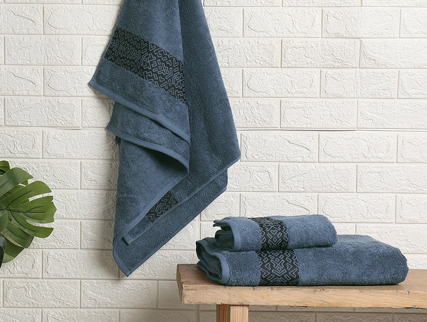 Spaces Aurum 3 Piece 100% Cotton Towel Combo Set