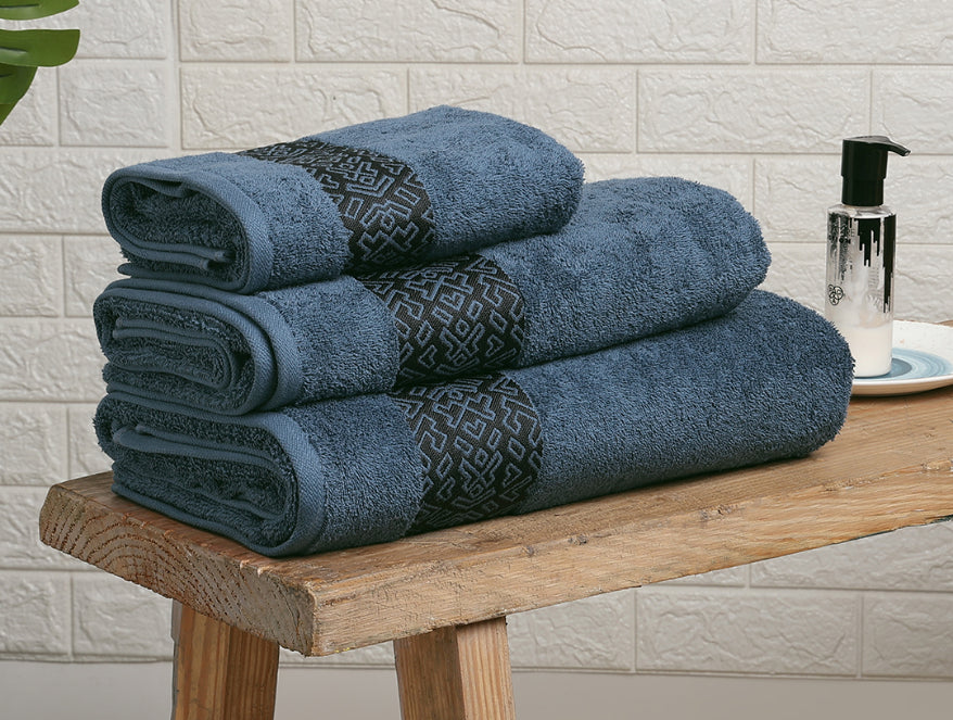 Spaces Aurum 3 Piece 100% Cotton Towel Combo Set
