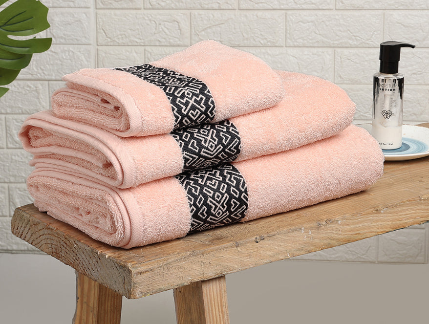 Spaces Aurum 3 Piece 100% Cotton Towel Combo Set
