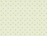 Spaces Essentials 100% Cotton Fitted Bedsheet - Ditsy Light Yellow