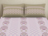 Spaces Essentials 100% Cotton Fitted Bedsheet - Indian Ethnic