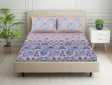 Spaces Essentials 100% Cotton Fitted Bedsheet - Bold Boho Light Pink