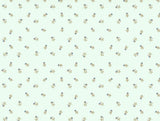 Essentials 100% Cotton Fitted Bedsheet - Ditsy Light Blue