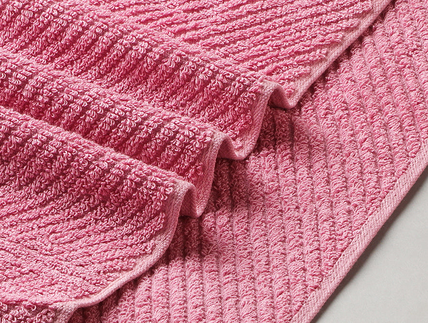 Spaces Stripe Blush 100% Cotton Bath Towel