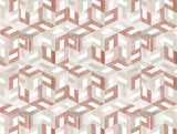 Spaces Organic Textures Geometric 100% Cotton Double Bedsheet - Essentials