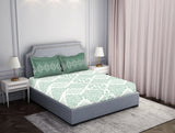 Spaces Aqua 100% Cotton Bedsheet - Atrium