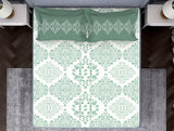 Spaces Aqua 100% Cotton Bedsheet - Atrium