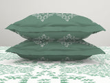 Spaces Aqua 100% Cotton Bedsheet - Atrium