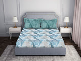 Spaces Dark Green 100% Cotton Bedsheet - Atrium