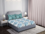 Spaces Dark Green 100% Cotton Bedsheet - Atrium