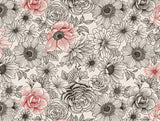 Spaces Luxurious Cream Floral Quilt from Atrium