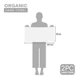 Spaces Organic Organic Cotton Hand Towel, 640 GSM, Solid