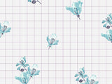 Spaces Essential Light Aqua Floral Cotton Duvet Cover